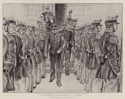 Das Dreyfus-Gericht in Rennes von Charles Paul Renouard